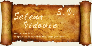 Selena Vidović vizit kartica